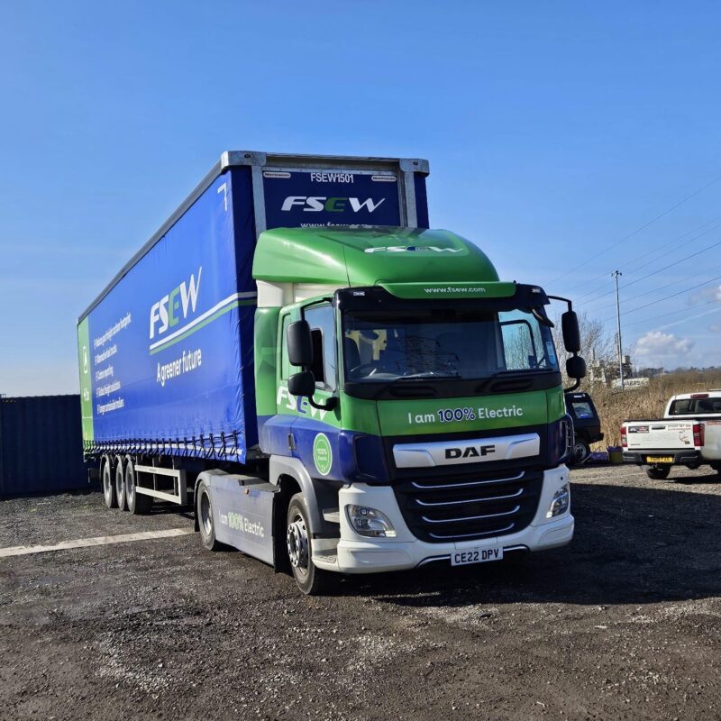 FSEW extended trailer for freight decarbonisation