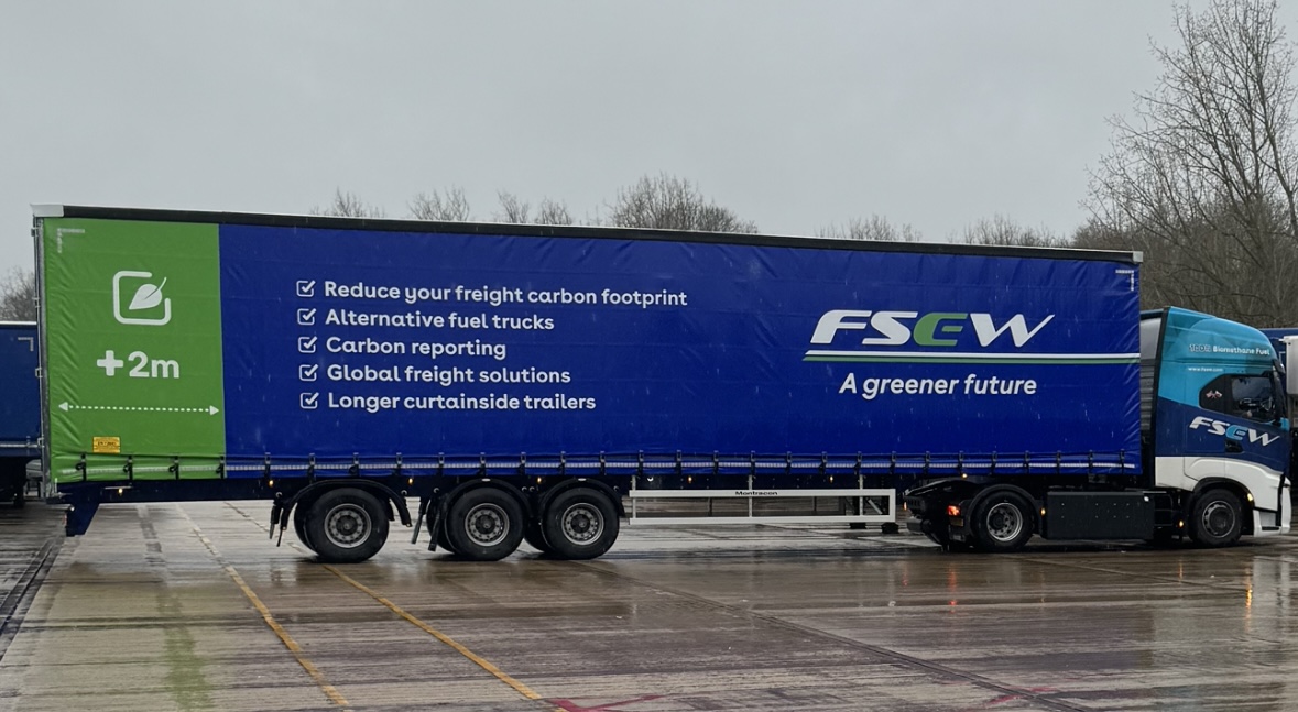 FSEW curtainsider trailer reduces carbon footprint in freight forwarding